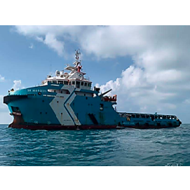 DP1-AHTS, Year 2018, LOA 64.80 m, BP 70 t, Deck Space 420 m², 40 Tons @ 6.5 m; 3 tons @ 40 m offshore Crane